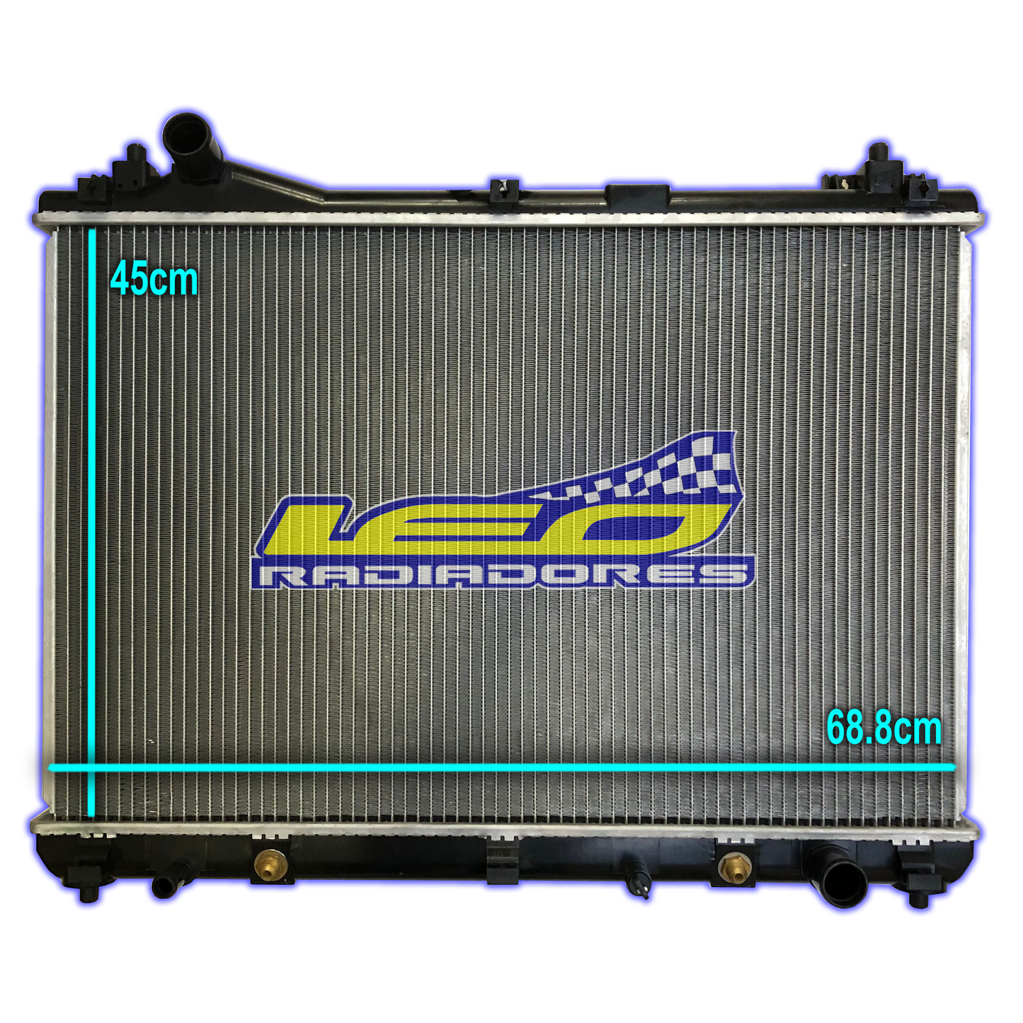 RADIADOR SUZUKI GRAN VITARA 2.0-2.4 CAÑO CRUZADOS AUTOMATICA