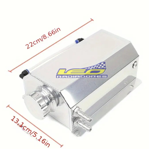DEPOSITO DE AGUA RACING ALUMINIO CON TAPON 2 LTS