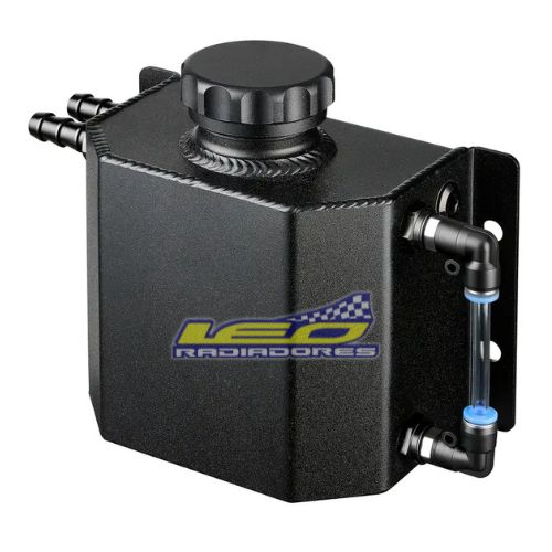 DEPOSITO DE AGUA RACING ALUMINIO CON TAPON 1 LTRS NEGRO
