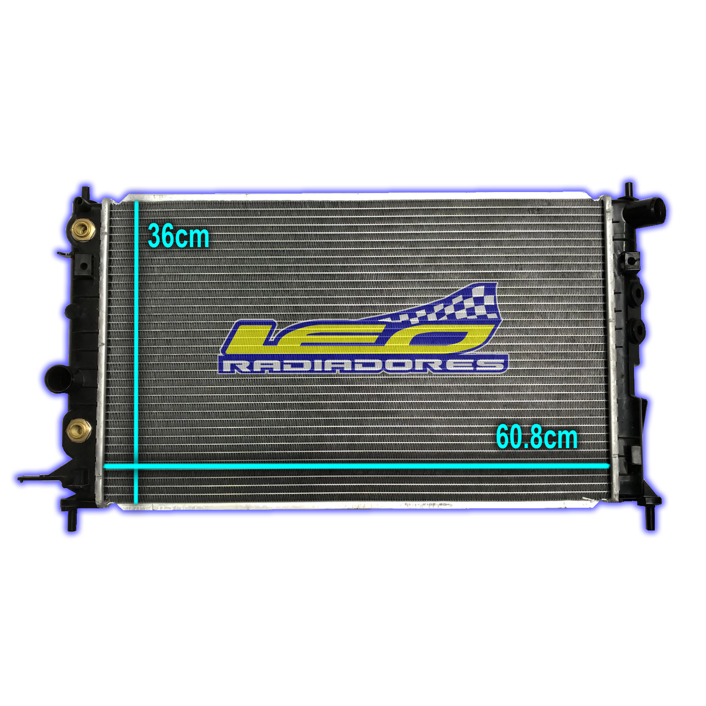 RADIADOR CHEVROLET VECTRA C/2BULBOS 1.6 i 16V/2.0 i/2.2 AUTOMATICO