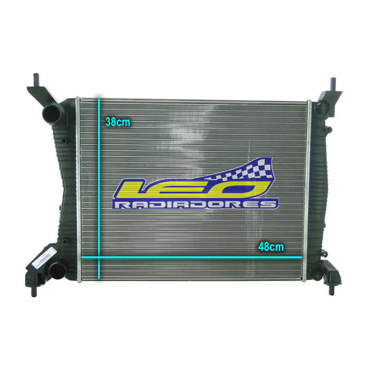 RADIADOR FIAT UNO EVO WAY 1.4/FIORINO/PALI1.4-1.6 8y16V Electro con Tornillo