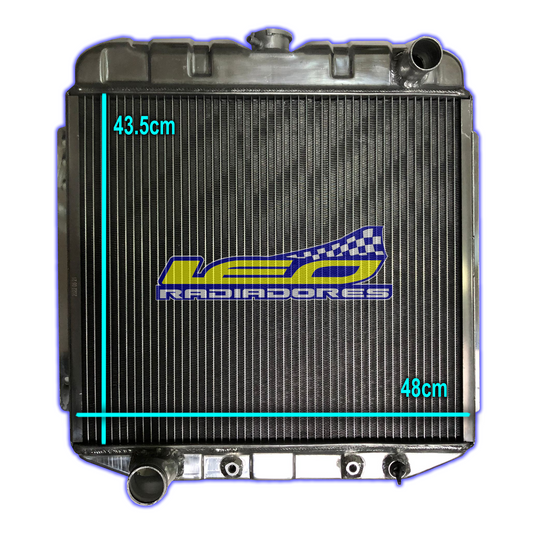 RADIADOR GENERADOR RADCOOLING ADAPTAR CAÑOS CRUZADOS ALUMINIO