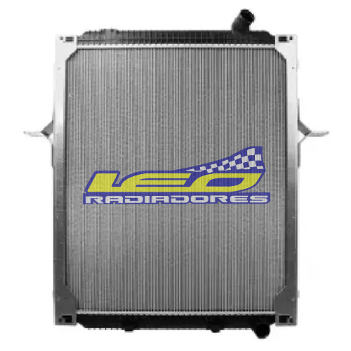 RADIADOR RENAULT CAMION PREMIUM TRUCK 330-370-380 CAÑOS MISMO LADO Caño Superior Inclinado Cada lado