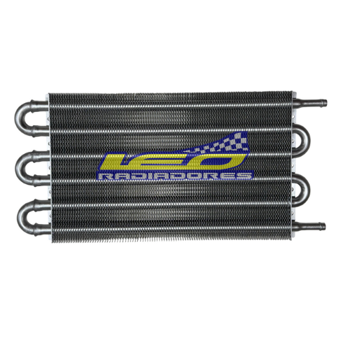 RADIADOR ACEITE Y CAJA AUTOMATICO COMPETICION 06 FILAS TUBO REDONDO CON MANGUERAS