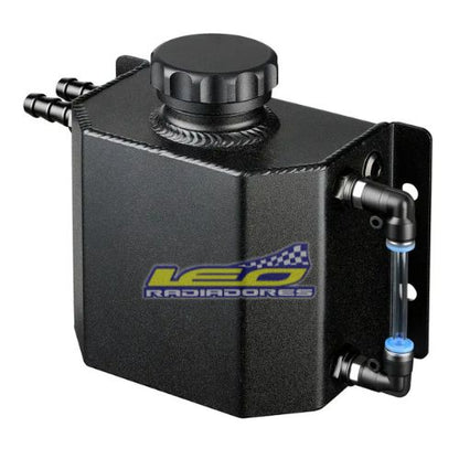 DEPOSITO DE AGUA RACING ALUMINIO CON TAPON 1 LTRS NEGRO
