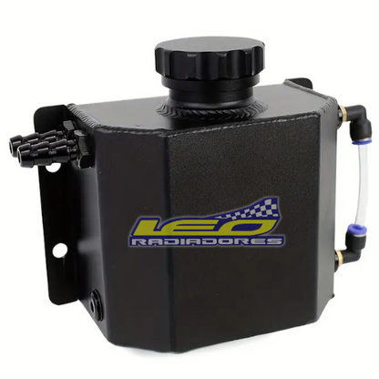 DEPOSITO DE AGUA RACING ALUMINIO CON TAPON 1 LTRS NEGRO