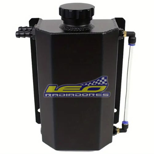 DEPOSITO DE AGUA RACING ALUMINIO CON TAPON 2 LTS NEGRO