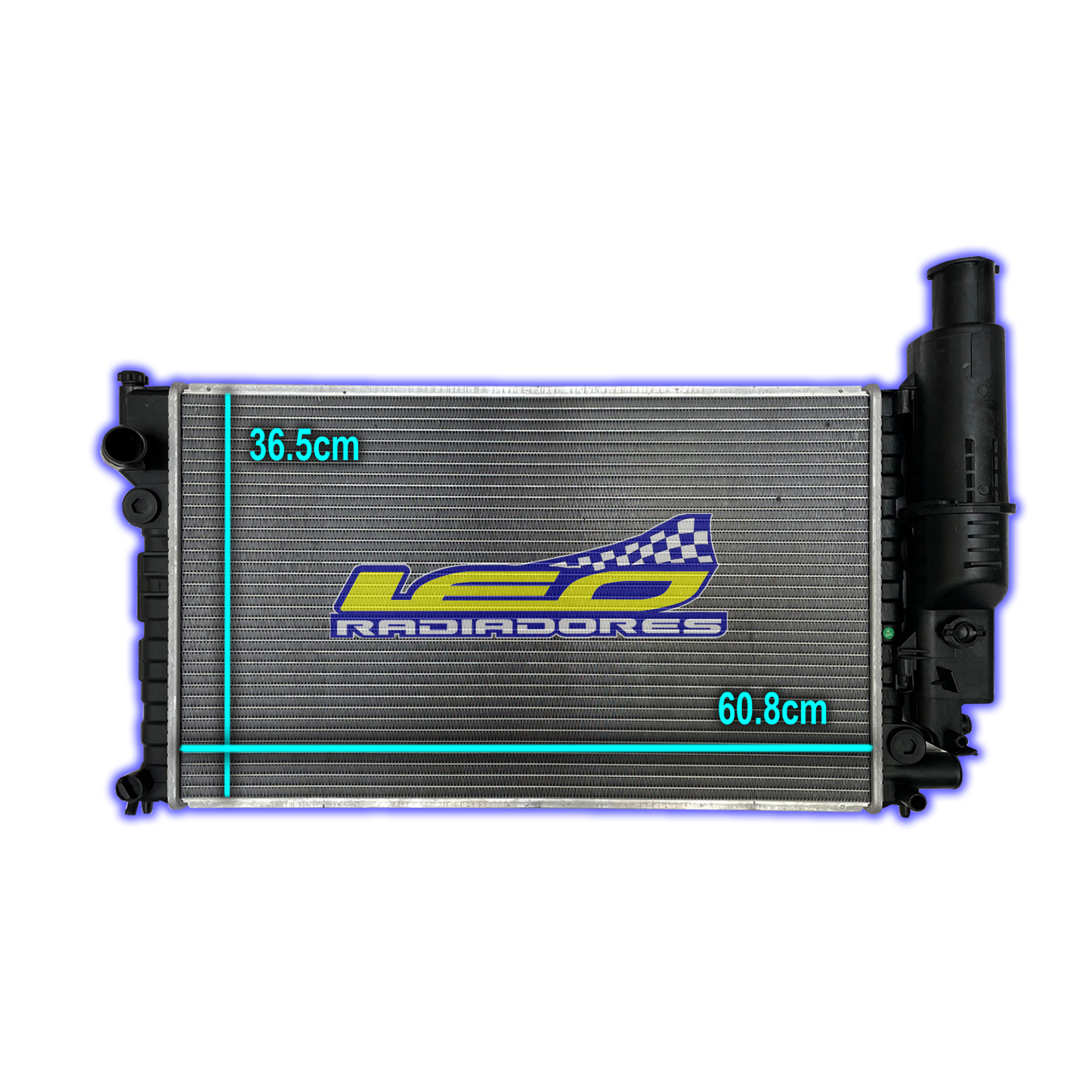 RADIADOR PEUGEOT 405 N y D 1.6GL/GR/1.9 D/GLD ABRAZADERA