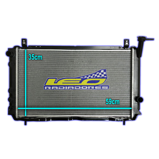 RADIADOR NISSAN SUNNY N C/AA CON LATERAL