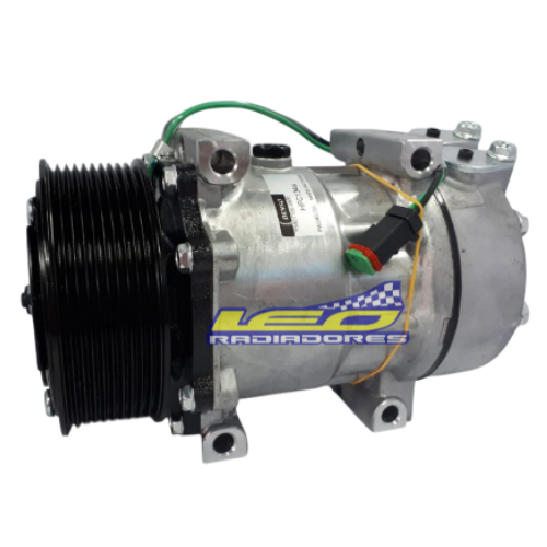 COMPRESOR SCANIA SERIE 5-G,R,P-Sanden S7H15 24V Poly V 10 CANALES